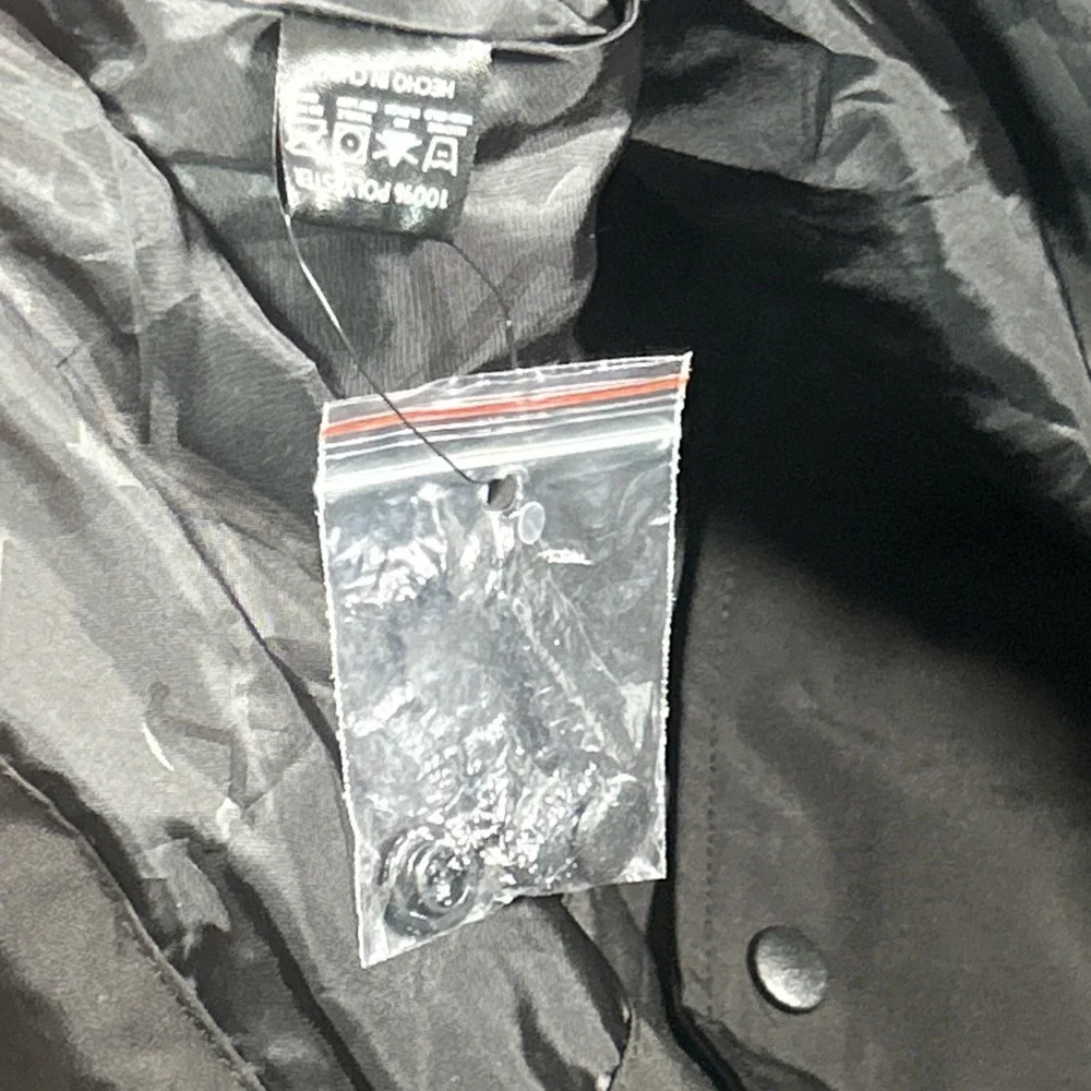 Dixxon Ground Up Customs Mens XS Black Snap Windbreaker Work Jacket